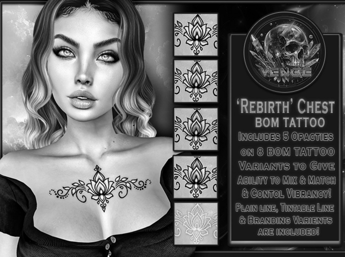 VENGE - 'Rebirth' Chest Tat DEMO 