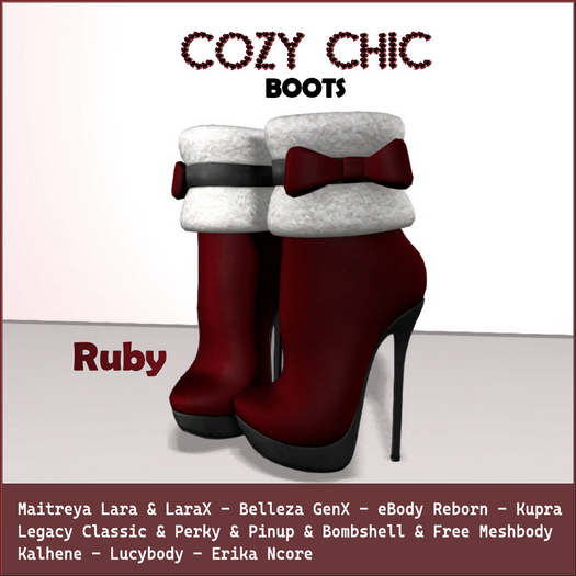 COZY CHIC ANKLE BOOT HEELS-MESH WINTER LEATHER-FUR BOOTIES LEGACY MAITREYA BELLEZA KUPRA EBODY KALHENE ERIKA LUCYBODY