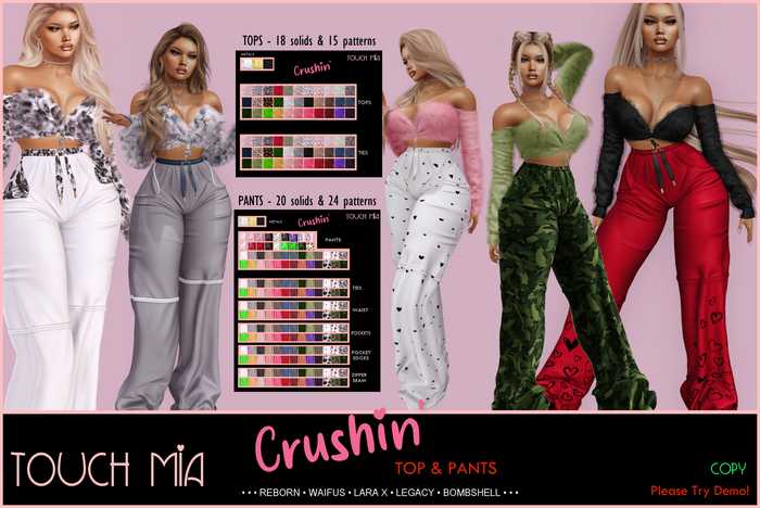 TOUCH MIA -DEMO- Crushin' Top & Pants Fatpack