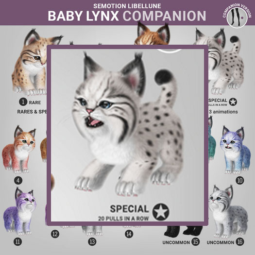 SEmotion Libellune Baby Lynx Companion SPECIAL
