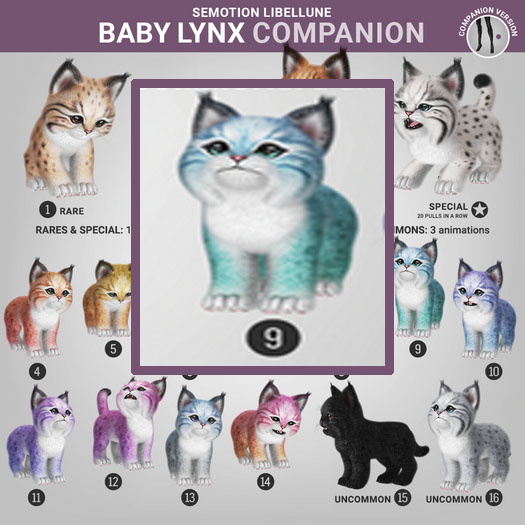 SEmotion Libellune Baby Lynx Companion COMMON 09