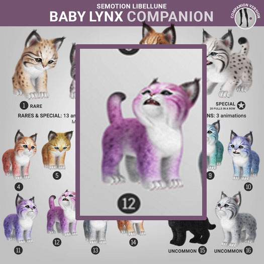 SEmotion Libellune Baby Lynx Companion COMMON 12