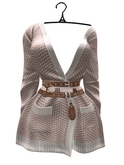 aprelle demi sweater chevron