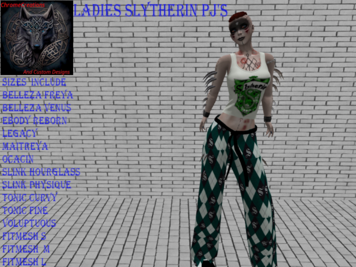 Ladies  Nerd Pjs - Harry Potter - Slytherin