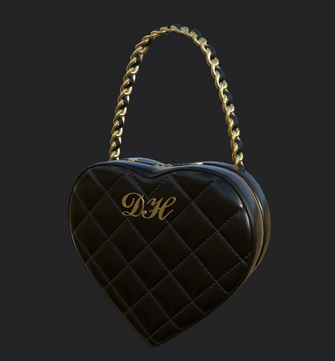 Black Heart Candy Bag