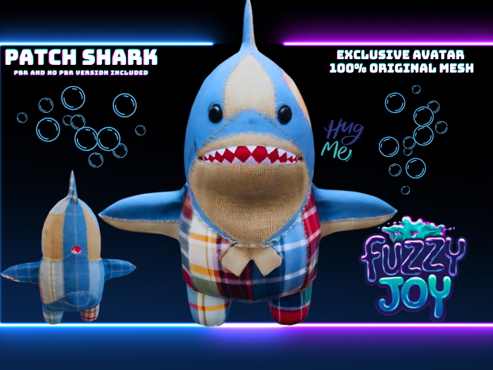 Fuzzyjoy Patch Shark Complete Avatar 