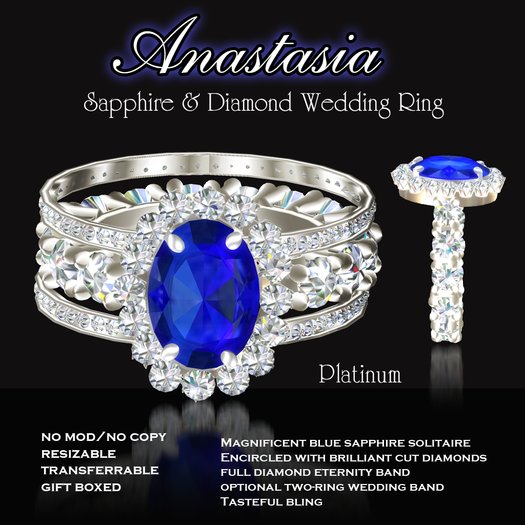 Exquisite Anastasia Wedding Set Platinum