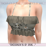 Amanda Top - Floral Olive