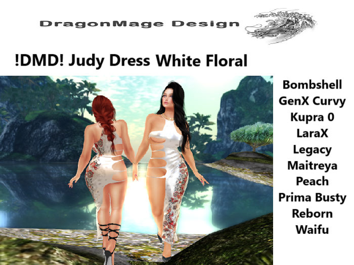 !DMD! Judy Dress White Floral 