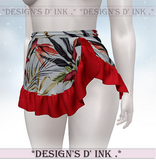 Amanda Skirt - Floral Red