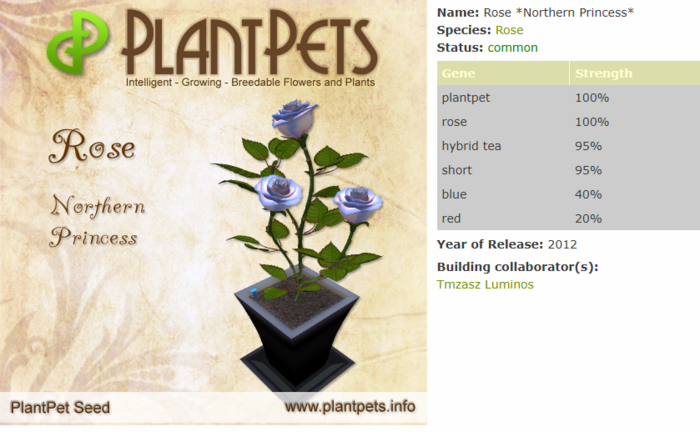PlantPet Seed [Rose *Northern Princess*]