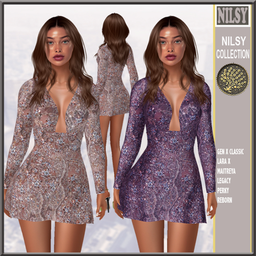 BEADED DRESS,2 COLORS