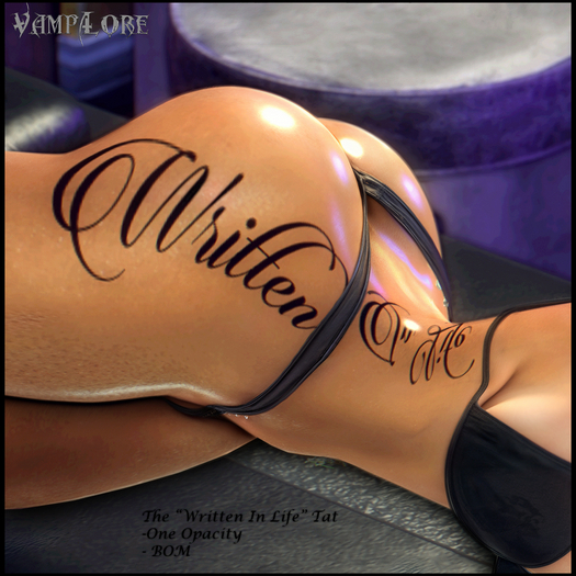 Vamplore - "Written In Life" Tat