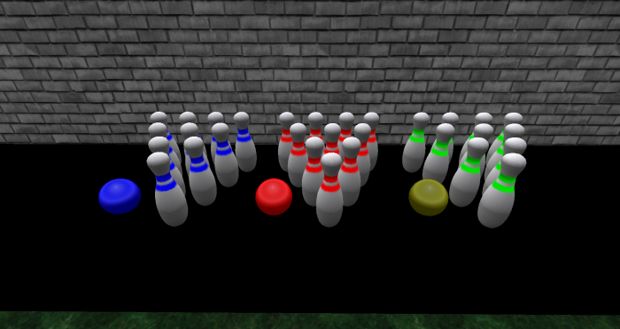 Bowling Pins & Balls Set