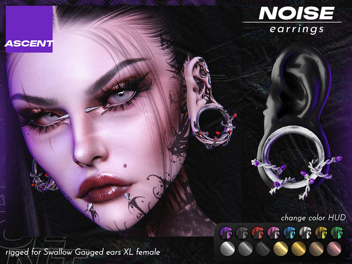 ASCENT - Noise Earrings (Gauged XL F)