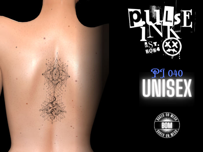 Pulse Ink - "Sacred Geometry" Tattoo (Unisex, BOM)