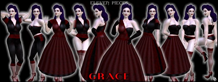 Dare Designs: Grace - red