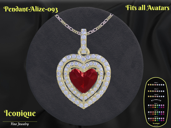 Pendant-Alize-093 - Jewelry Box