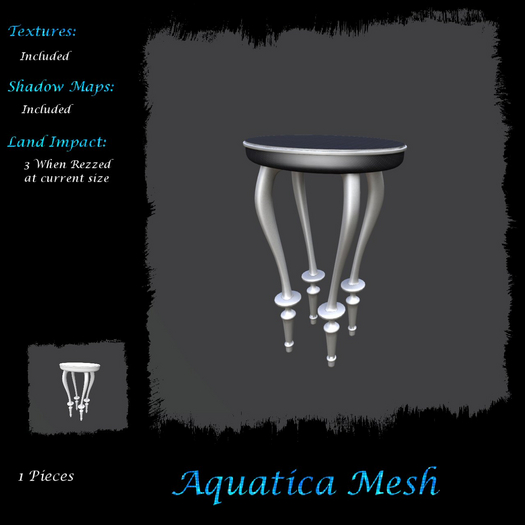 Aquatica Mesh - AM026104 Red Romance Table