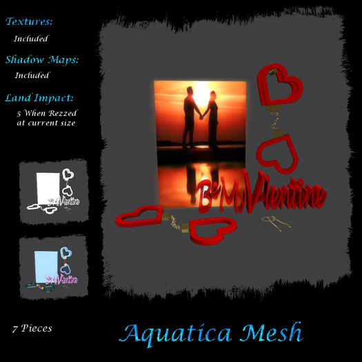 Aquatica Mesh - AM026106 Be My Valentines Cuff Set