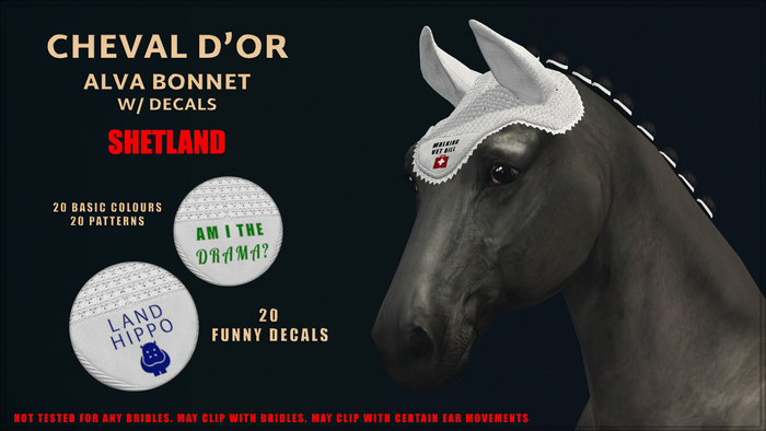 Cheval D'or / Teeglepet Shetland / Alva Bonnet. [HUD]