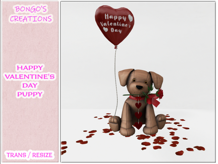 BMC5006 - HAPPY VALENTINE'S DAY PUPPY