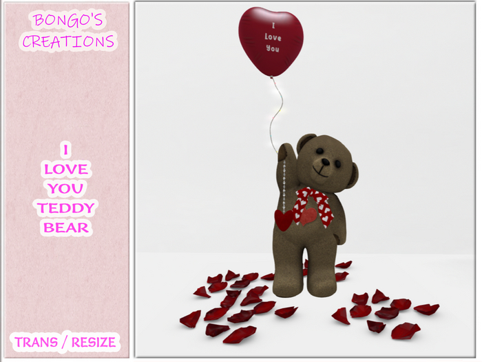 BMC5507 - I LOVE YOU TEDDY BEAR
