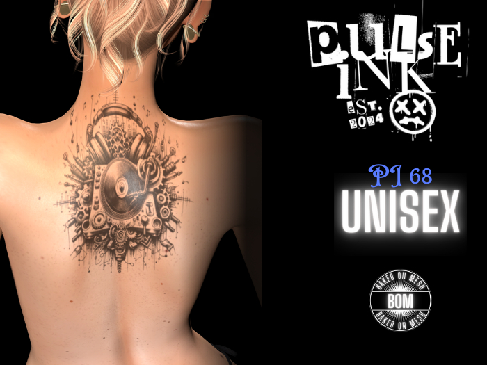 Pulse Ink - "Rhythmic Vibes" Tattoo (Unisex, BOM)