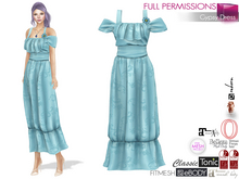 Full Perm Gypsy Dress Slink Maitreya 5.3 LaraX Belleza Ocacin Tonic TMP And Classic Ebody Reborn Legacy Avatars