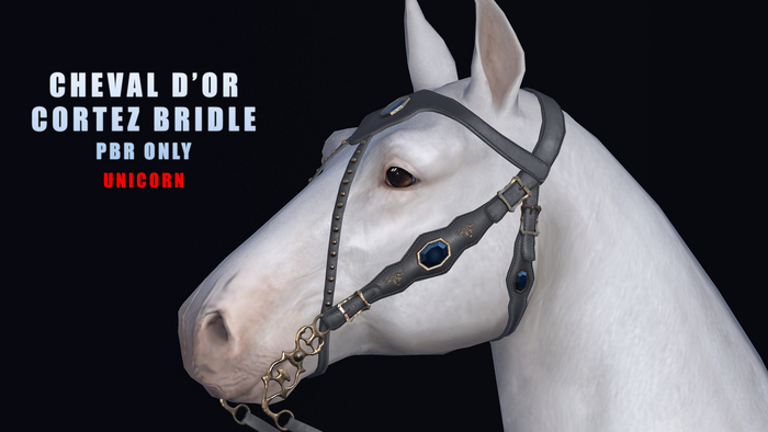 Cheval D'or / Teeglepet Unicorn / Cortez Bridle.[HUD]