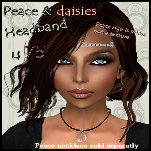 headband Peace & Daisies