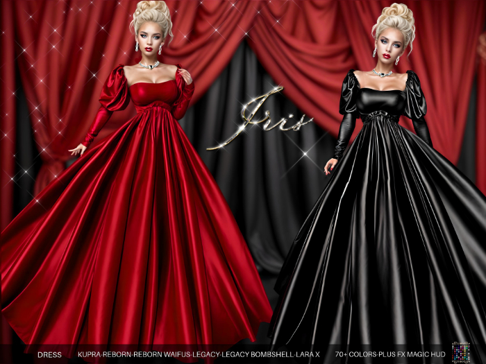 ❤️- Iris, Formal Gown, 70+ Colors,Plus FX Magic Hud