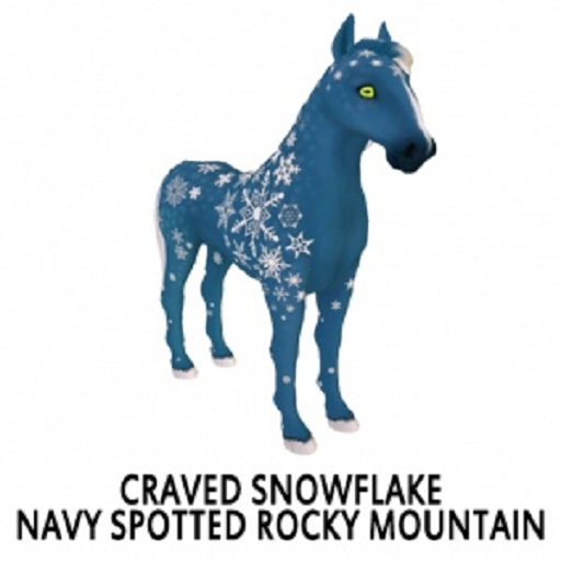 Craved Snowflake Navy Spotted F