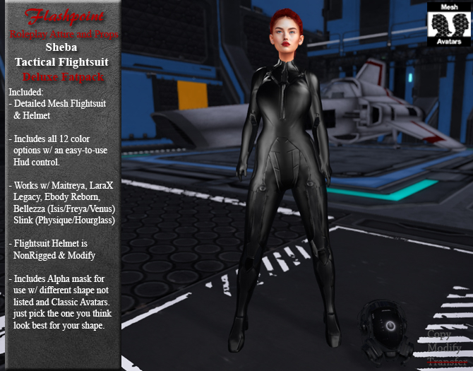 Sheba Tactical Flightsuit (Fatpack)
