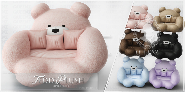 .Q. Teddy Plush Chair -FATPACK-