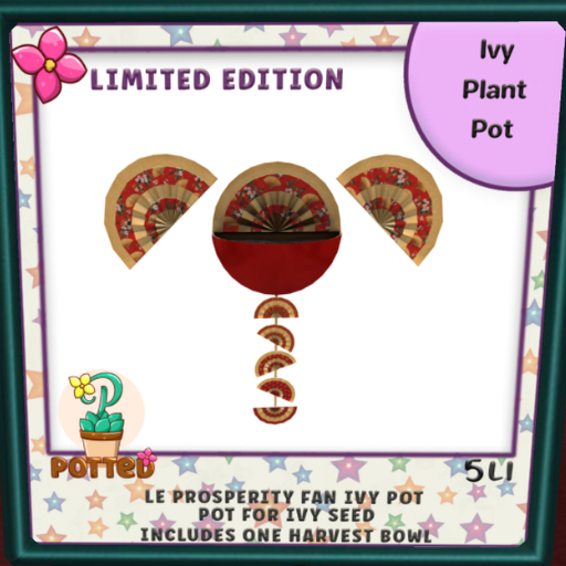 Potted ~ LE Prosperity Fan Ivy Plant Pot