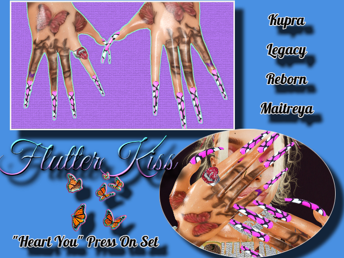 ::FK:: "Heart You" Press On Nails