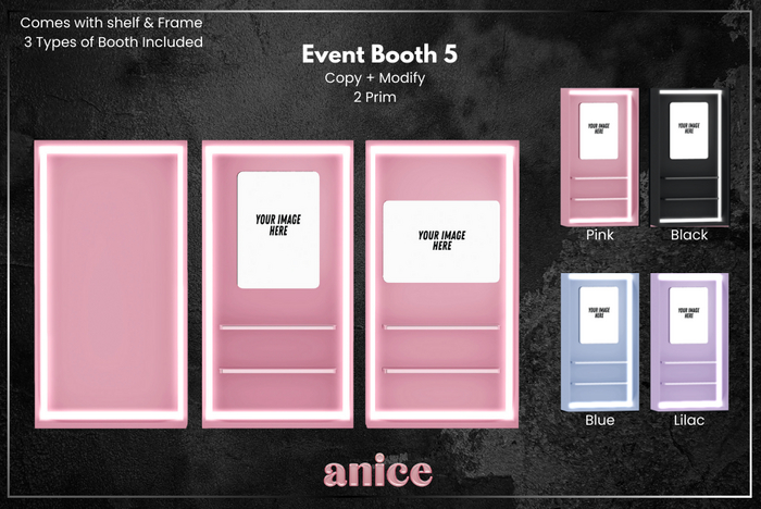 ANICE - Event Booth 5 / Black