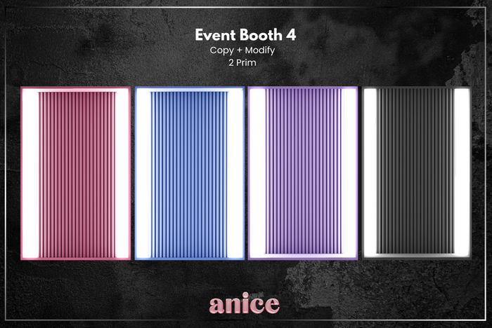 ANICE - Event Booth 4 - Pink