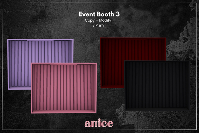 ANICE - Event Booth 3 - Pink