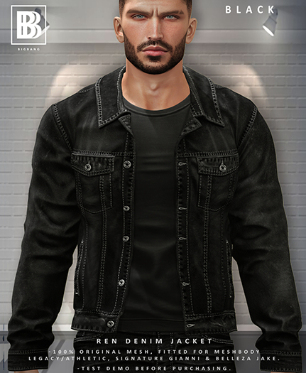 [BB] Ren Denim Jacket - Black