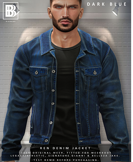 [BB] Ren Denim Jacket - Dark Blue