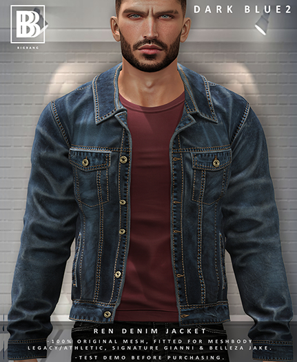 [BB] Ren Denim Jacket - Dark Blue 2