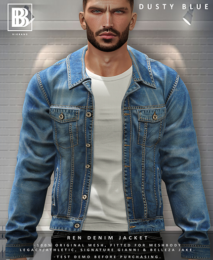 [BB] Ren Denim Jacket - Dusty Blue
