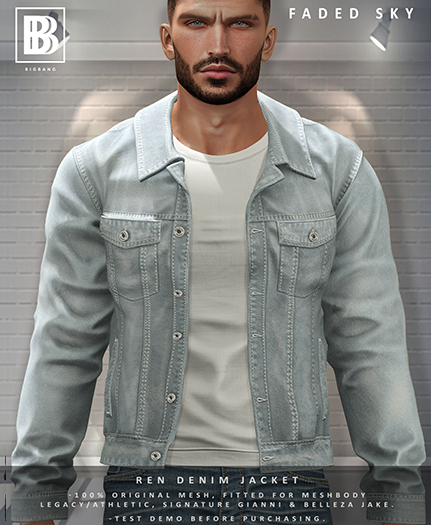 [BB] Ren Denim Jacket - Faded Sky