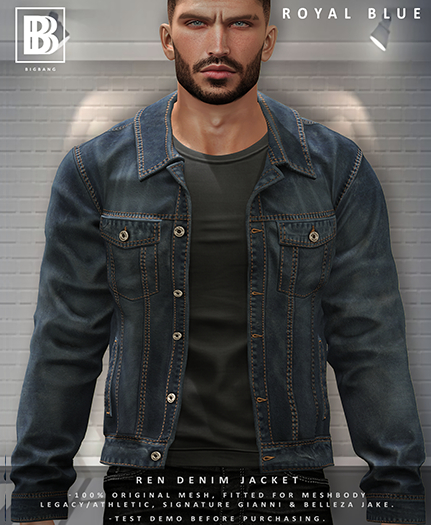[BB] Ren Denim Jacket - Royal Blue
