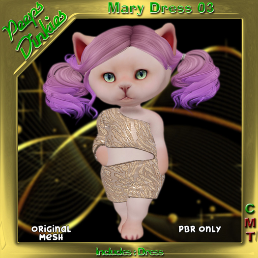 Peeps Dinkies Mary Dress Pattern 03