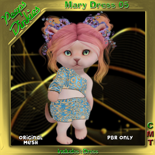 Peeps Dinkies Mary Dress Pattern 05