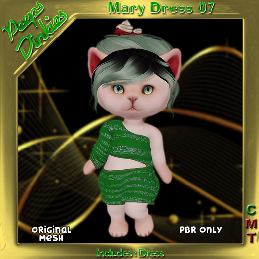 Peeps Dinkies Mary Dress Pattern 07