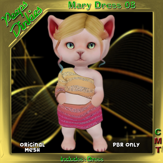 Peeps Dinkies Mary Dress Pattern 08